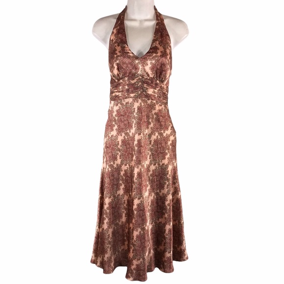 LOFT Dresses & Skirts - LOFT Silk Paisley Halter Dress, Size 2 and 4
